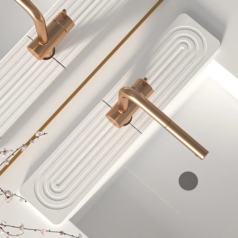 Diatom Mud Water-absorbing Quick-drying Hard Mat Kitchen Bathroom Sink Hand Wash Mat