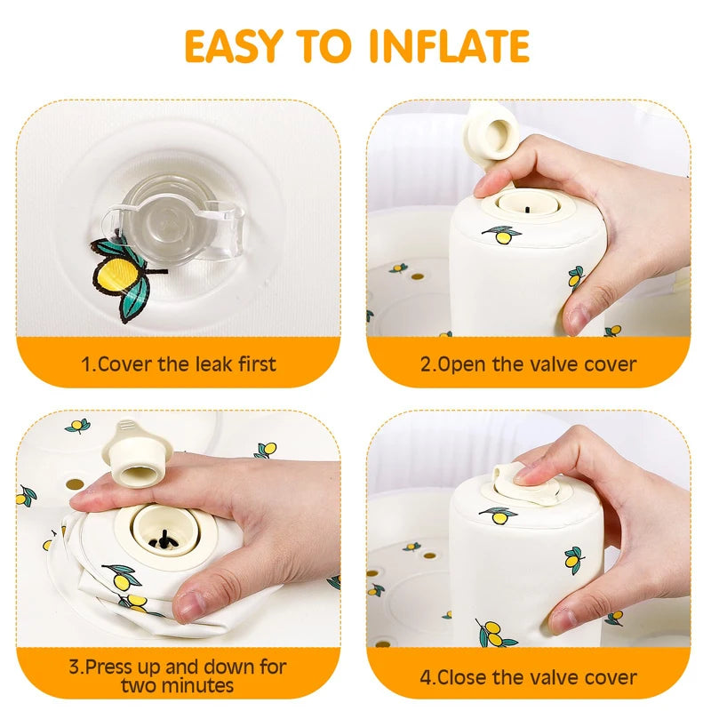 Children Inflatable Sofa,Inflatable Baby Sofa for Babies 3 Months & Up,Baby Seats for Infants, Blow Up with Built in Air Pump