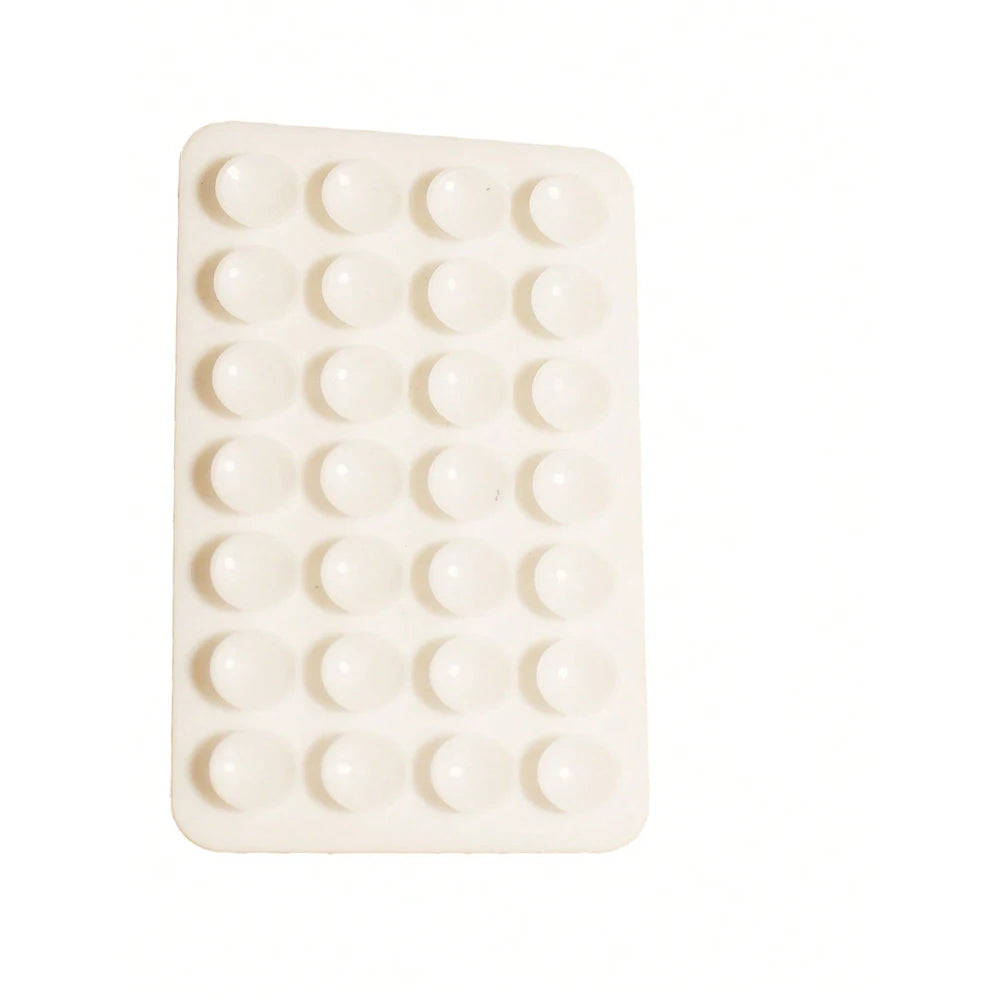 Silicone Suction Cup Phone Case Mount - Double-Sided Hands-Free Strong Holder for iPhone Android for Car Mirror Kitchen Bathroom