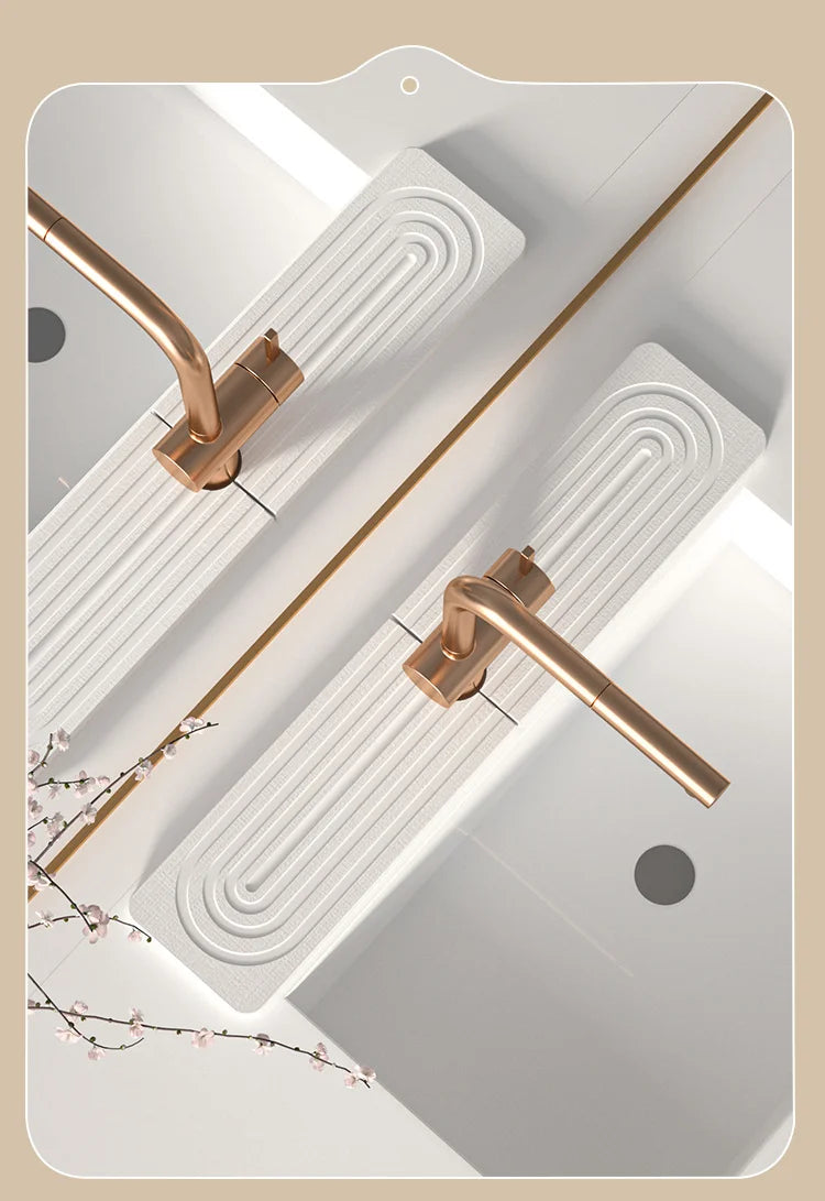 Diatom Mud Water-absorbing Quick-drying Hard Mat Kitchen Bathroom Sink Hand Wash Mat