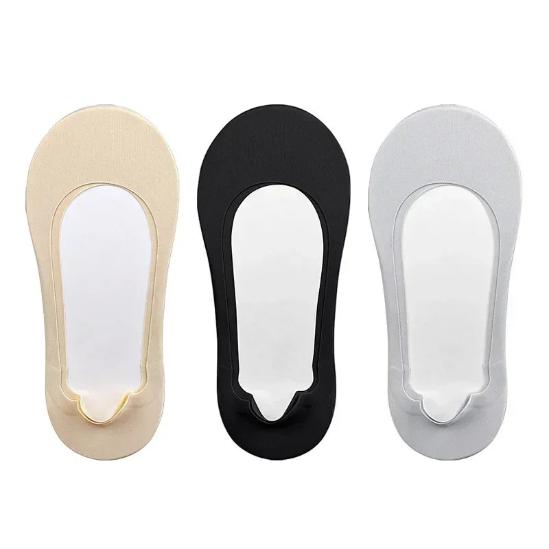 Women Boat Sock Plantar Fasciitis Shoes Insole Socks Insoles for Feet Shock Absorbing Shoe Sole Invisible Non slip Shoe pads