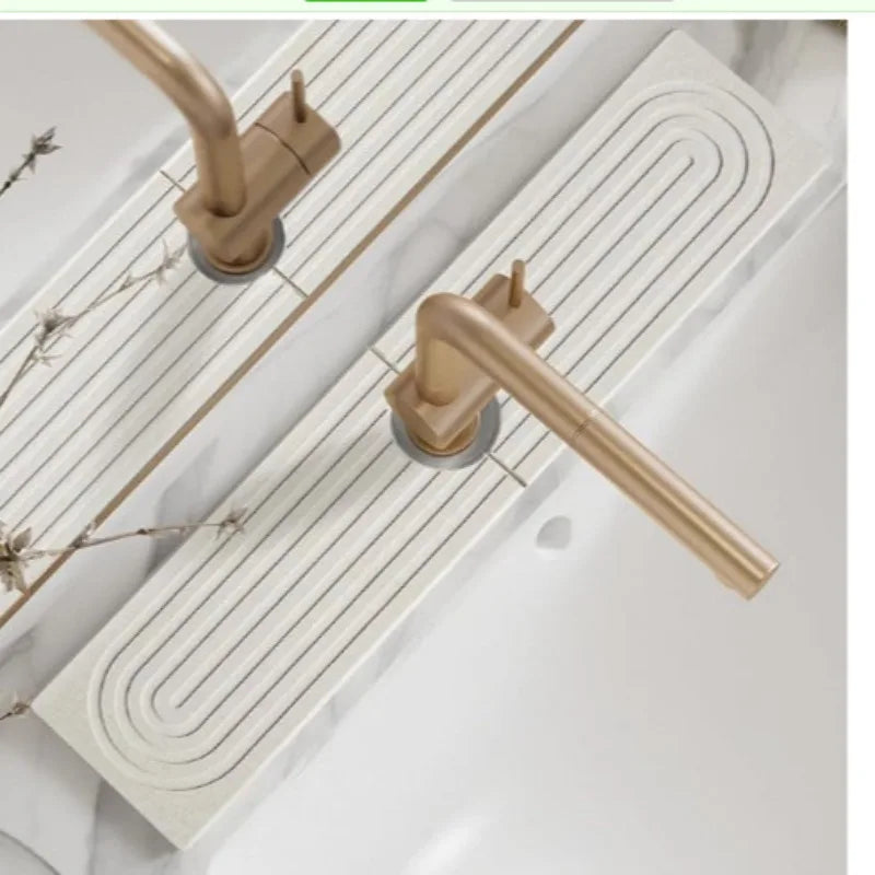 Diatom Mud Water-absorbing Quick-drying Hard Mat Kitchen Bathroom Sink Hand Wash Mat